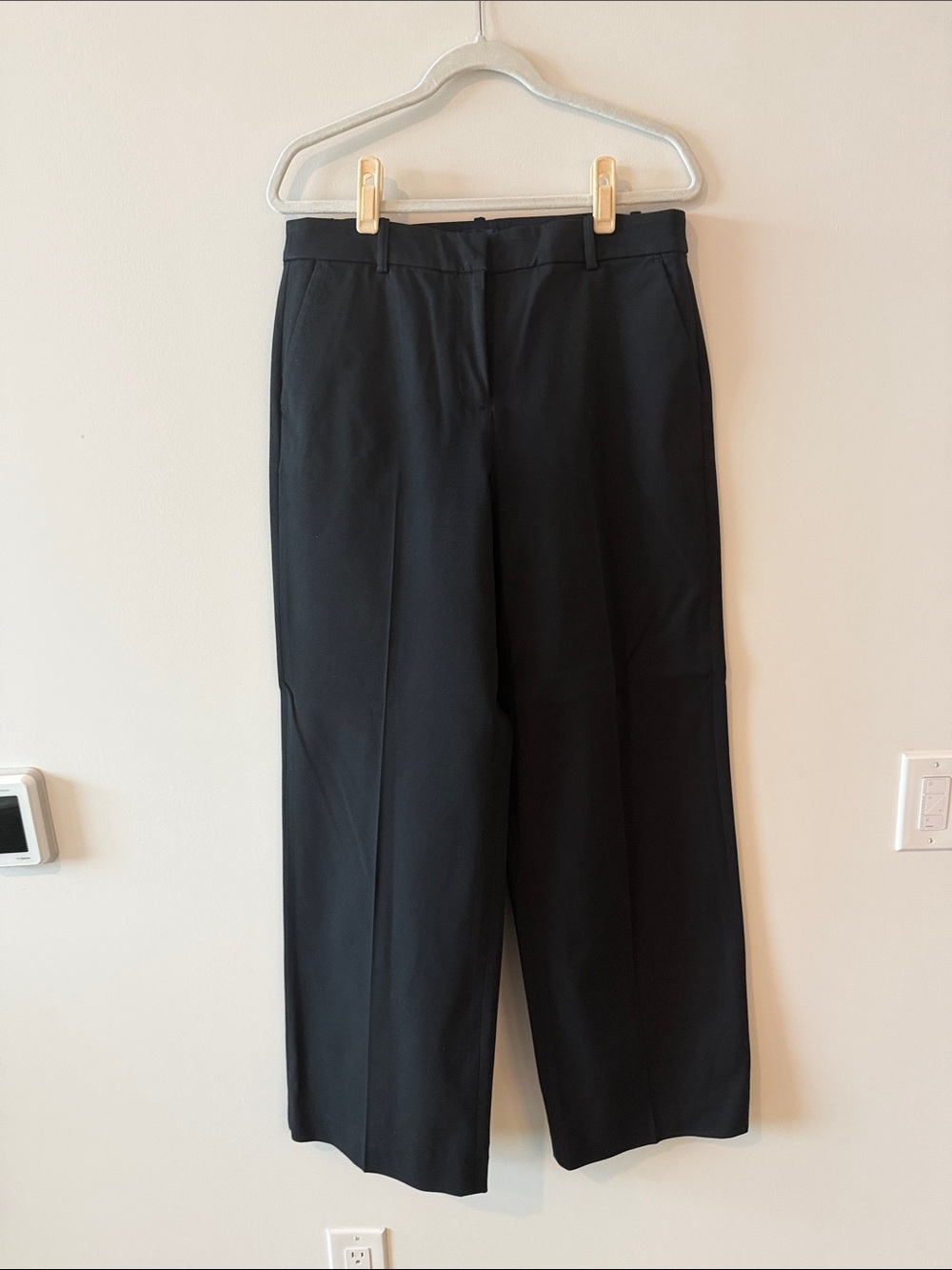J. Crew Black Wide-Leg Dress Pants